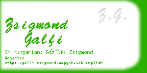 zsigmond galfi business card